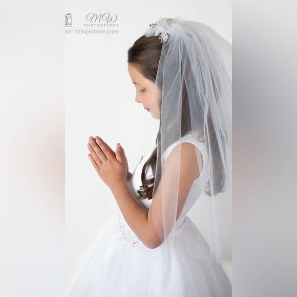 Joan Communion Dress - Dove White